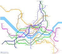 Ampliar mapa de metro de Seul Corea del Sur