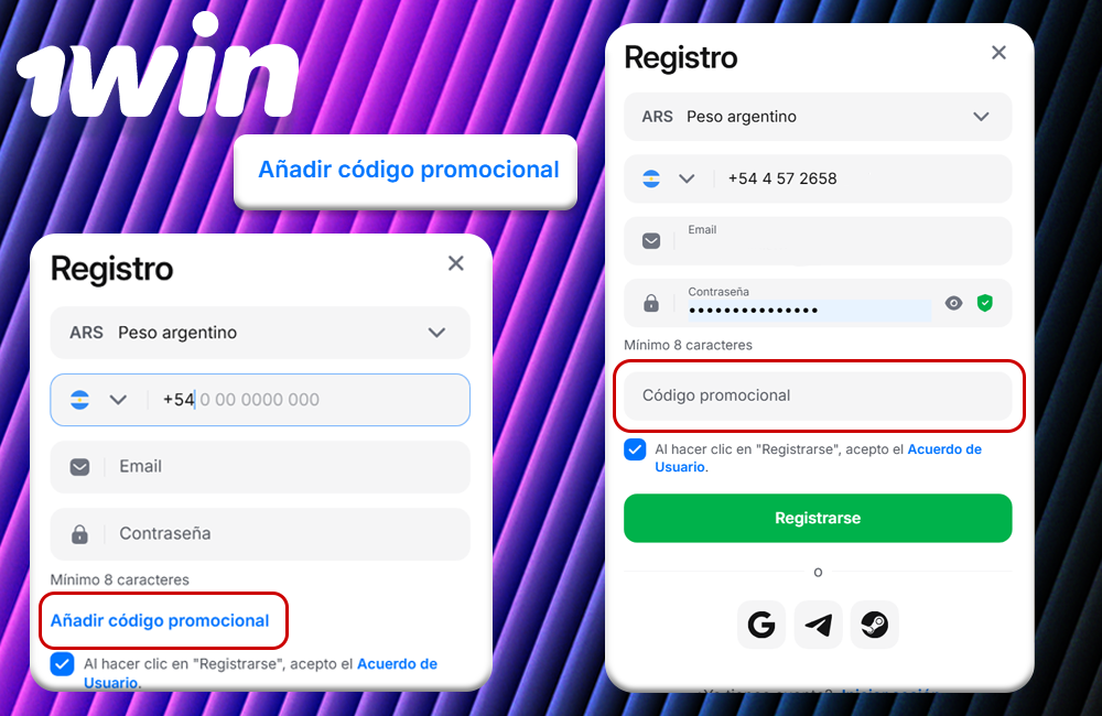 Código Promocional 1Win Argentina